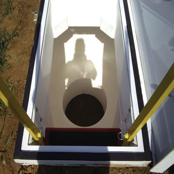 In Ground Safety Shelter, In Ground Tornado Shelter, In Ground Safe Room, In Ground Storm Shelter, Roto-Molded Shelter, In Ground Storage Shelter,